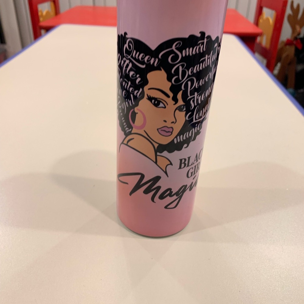 Black Girl Magic Pink Tumbler